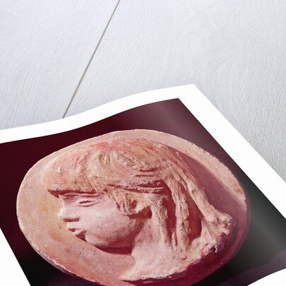 Medallion Portrait of Claude Renoir by Pierre Auguste Renoir