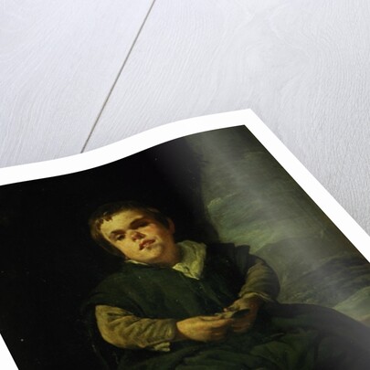 The Court Dwarf, Don Franciso Lezcano called 'El Nino de Vallecas', 1637 by Diego Rodriguez de Silva y Velazquez