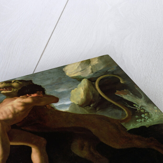 Hercules Fighting with the Nemean Lion by Francisco de Zurbaran