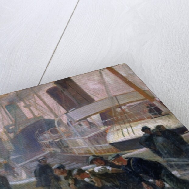 Liverpool Dockers at Dawn, 1903 by Victor Francois Tardieu