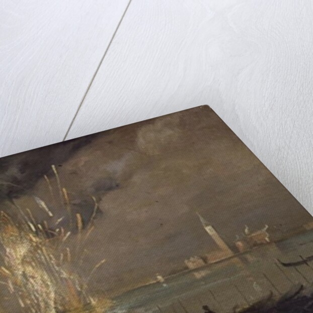 Fireworks over the Lagoon, c.1914 by Italico Brass