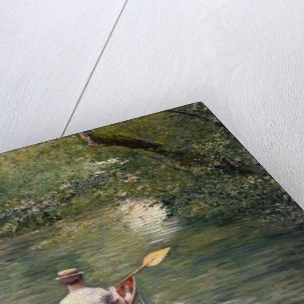 The Canoes, 1878 by Gustave Caillebotte