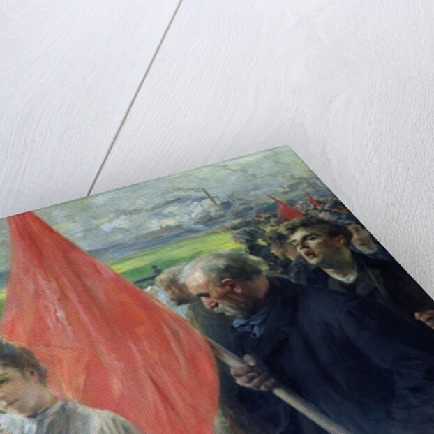 A Strike at Saint-Ouen, 1908 by Paul Louis Delance