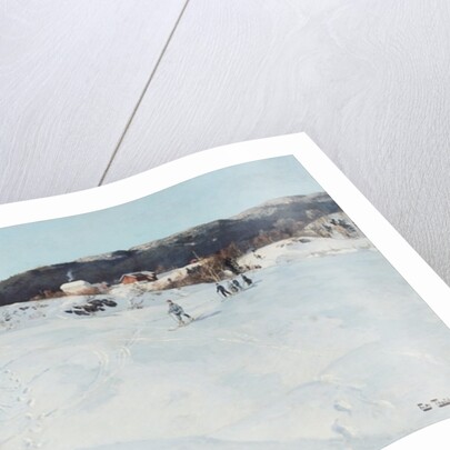 A Winter's Day in Norway, 1886 by Fritz Thaulow