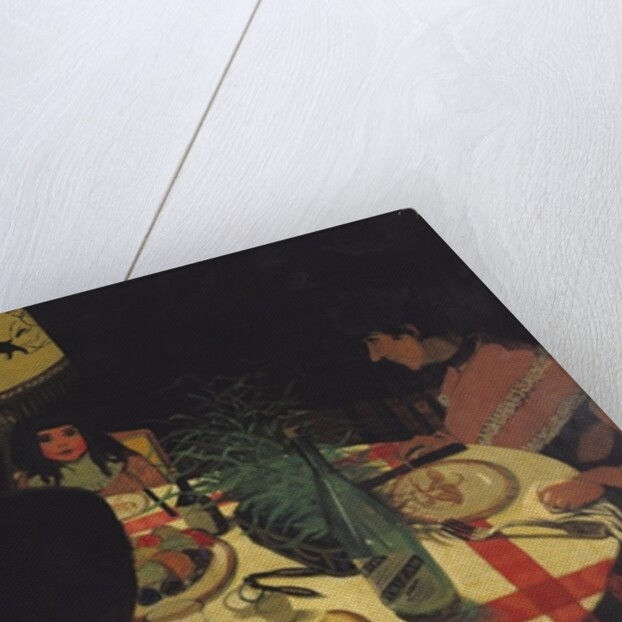 Dinner by Lamplight, 1899 by Felix Edouard Vallotton