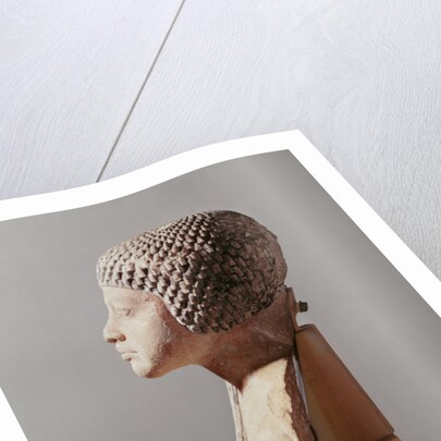 Left profile of the head of a Princess from the family of Akhenaten, New Kingdom by Egyptian 18th Dynasty