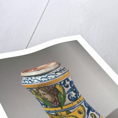 Albarelle, manufactured in Rouen, 1544 by Masseot Abaquesne