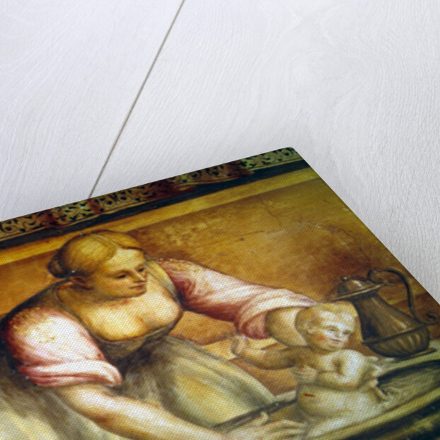 Detail of the Birth of St. John the Baptist, 1519 by Giannicola di Paolo