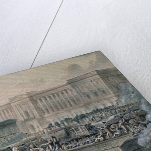 The Arrival of Louis XVI in Front of the Louvre, 17th July 1789 by Jean-Pierre Houel