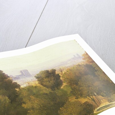 Paris seen from the Heights of Belleville, c.1830 by Pierre Etienne Theodore Rousseau