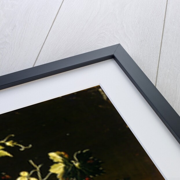 Still Life with a plate of grapes by Luis Egidio Menendez or Melendez