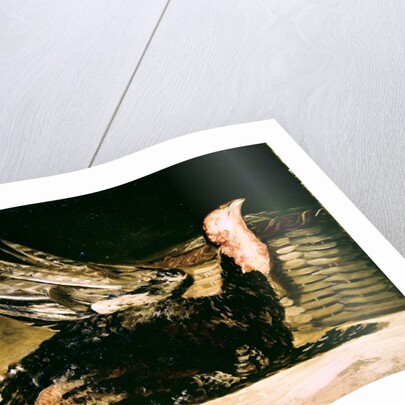 Still Life of a dead turkey and a wicker basket, 1806 by Francisco Jose de Goya y Lucientes