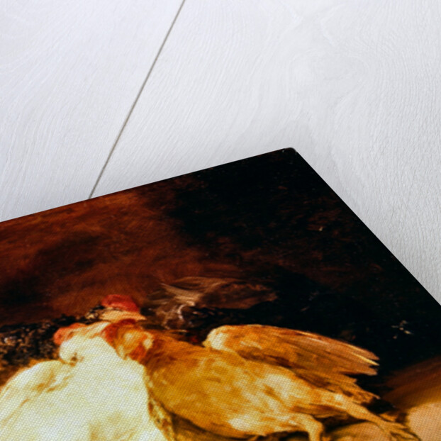 Still Life with dead chickens and a wicker basket by Francisco Jose de Goya y Lucientes