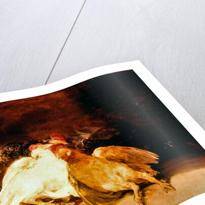 Still Life with dead chickens and a wicker basket by Francisco Jose de Goya y Lucientes