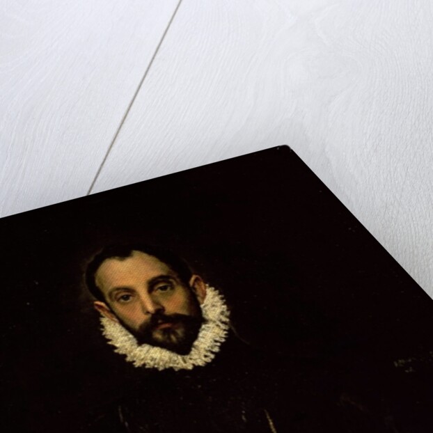 Gentleman with his hand on his chest, c.1580 by El (1541-1614) Greco