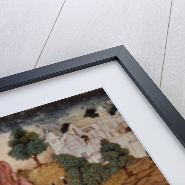 Hunting with a falcon, Safavid dynasty by Persian School