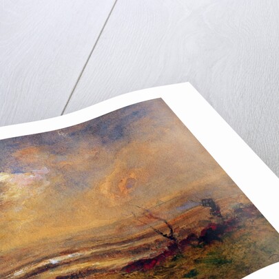 Sunset on the plain, c.1868 by Auguste Francois Ravier