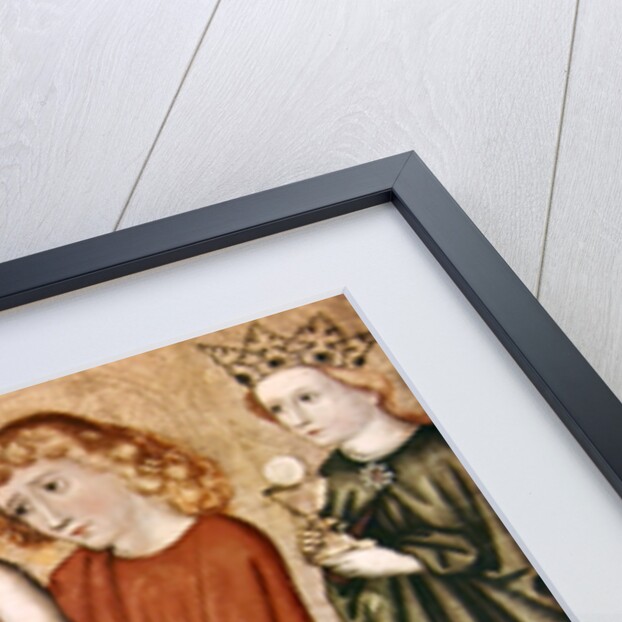 Christ at the sepulchre, supported by his Mother and Saint John by German School
