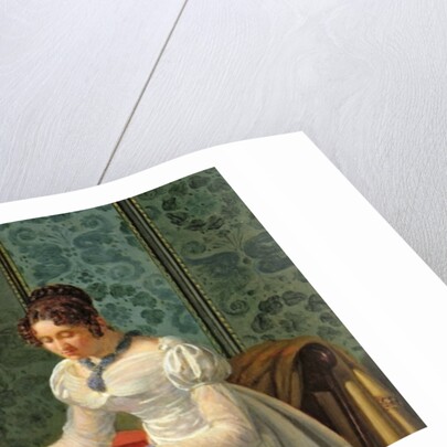 Woman Writing a Letter by Pierre Duval-Lecamus