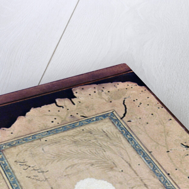 Man kneeling with hand outstretched in prayer by Turkish School