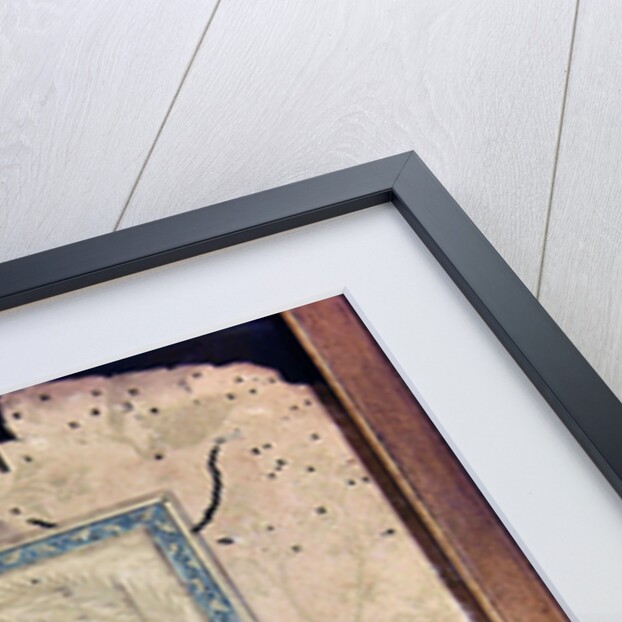 Man kneeling with hand outstretched in prayer by Turkish School