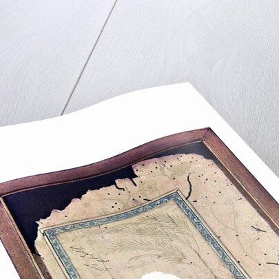 Man kneeling with hand outstretched in prayer by Turkish School