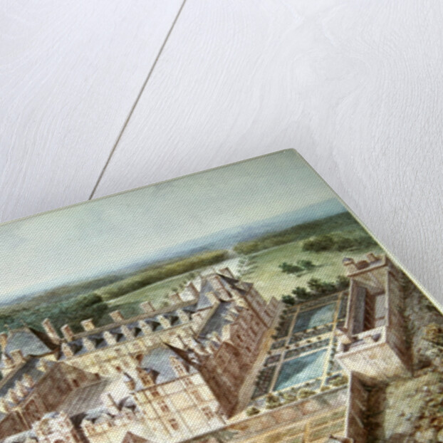 View of the Chateau of Ecouen by Alphonse Lejeune