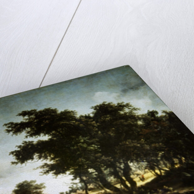 The water mills by Meindert Hobbema