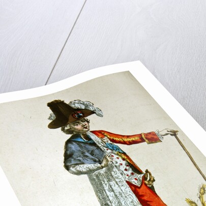 Monsieur des Trois Etats, caricature on the Three Estates of France before the Revolution by French School