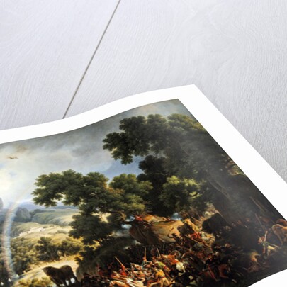 General Lejeune. captured and stripped naked by Spanish guerilla troops, is rescued by Don Juan Padalea, 1815 by Louis Lejeune