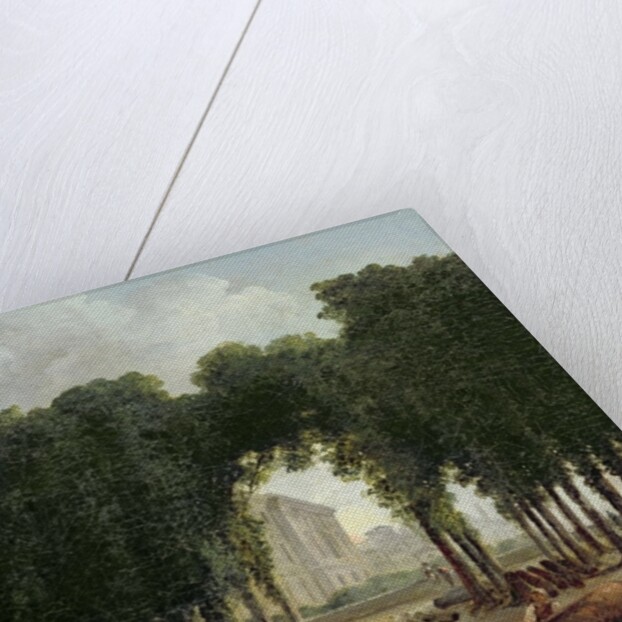 The Louvre and the gardens of the Infanta, 1798 by Hubert Robert