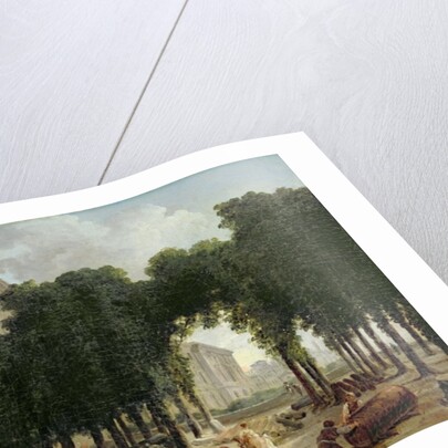 The Louvre and the gardens of the Infanta, 1798 by Hubert Robert