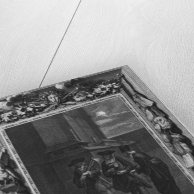 Illustration from 'Le Lutrin' by Nicolas Boileau, known as Boileau-Despreaux, 2nd canto, published in 1728 by Bernard Picart