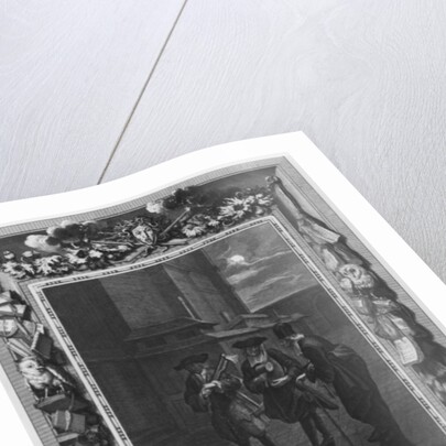 Illustration from 'Le Lutrin' by Nicolas Boileau, known as Boileau-Despreaux, 2nd canto, published in 1728 by Bernard Picart