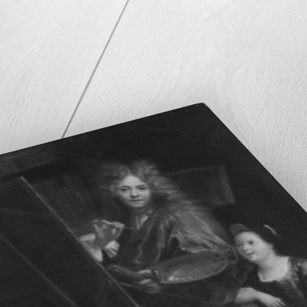 Self portrait with his son Charles by Antoine Coypel