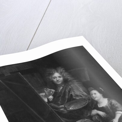 Self portrait with his son Charles by Antoine Coypel