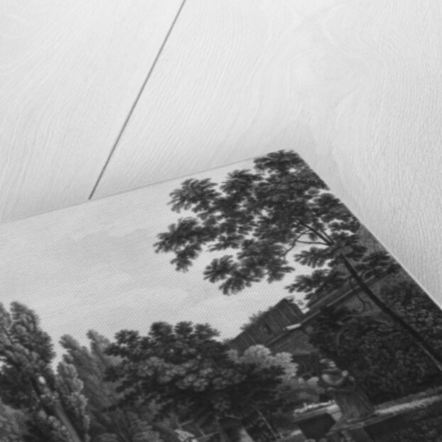 Garden of the cloister, Musee des Monuments Francais, Paris by Jean Lubin Vauzelle