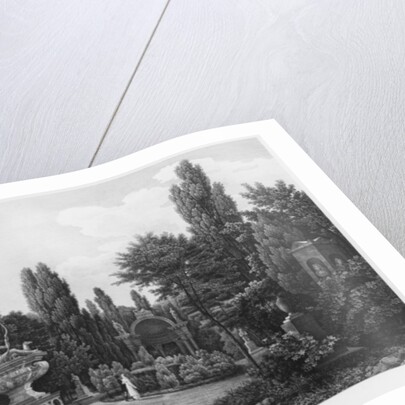 First view of the great garden, Musee des Monuments Francais, Paris by Jean Lubin Vauzelle