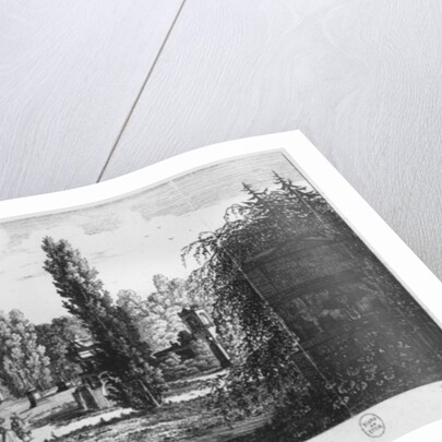 Musee des Monuments Francais, Paris, view of the Jardin Elysee from the tomb of Rene Descartes by Alexandre Marie Lenoir