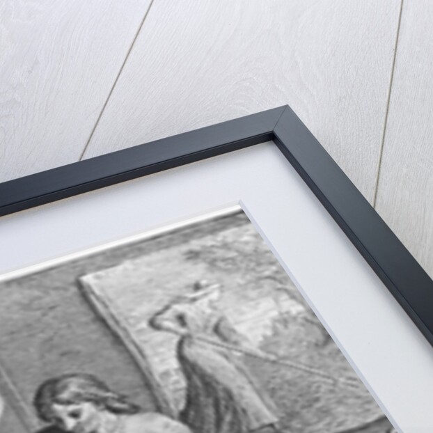 Miraculous healing of a blind woman, Marie Carteri, on the tomb of Deacon Francois de Paris by French School