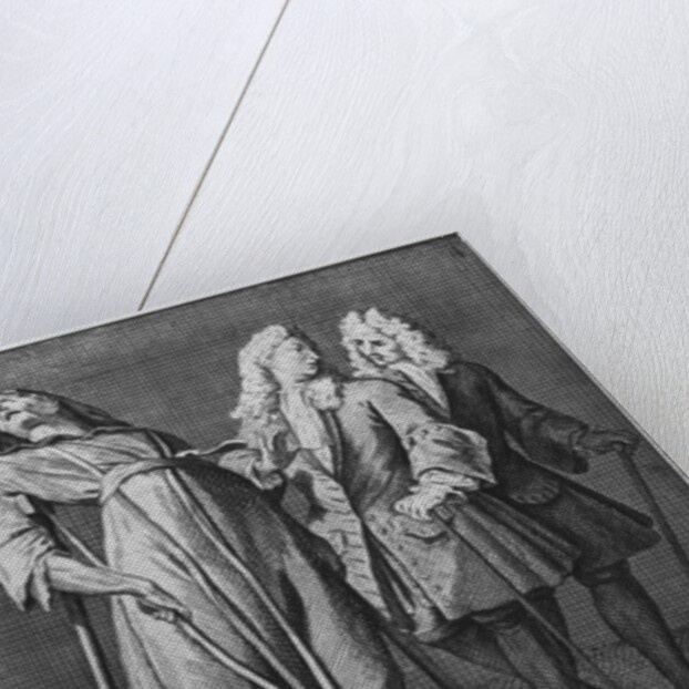 Miraculous healing of a paralytic, Marie-Anne Couronneau, on the tomb of Deacon Francois de Paris at the parish cemetery Saint-Medard in Paris, 13th June 1731 by French School