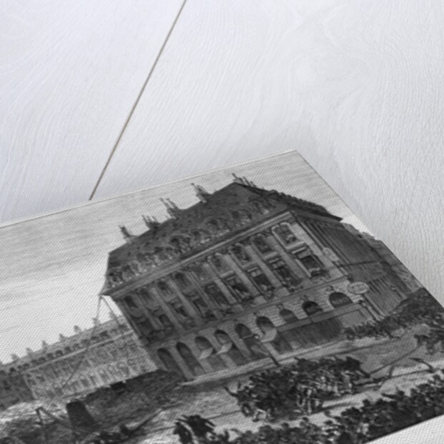 Fall of the column in the Place Vendome, Paris, 1871 by French School