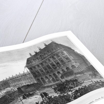 Fall of the column in the Place Vendome, Paris, 1871 by French School