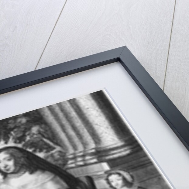 Anne of Austria, Queen of France and Navarre, and her sons, Dauphin Louis of France, future Louis XIV, and Philippe I, Duke of Orleans, 1643 by French School