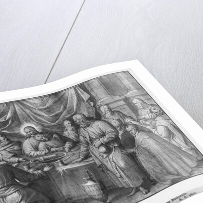 Life of Christ, the Last Supper, preparatory study of tapestry cartoon for the Church Saint-Merri in Paris, c.1585-90 by Henri Lerambert