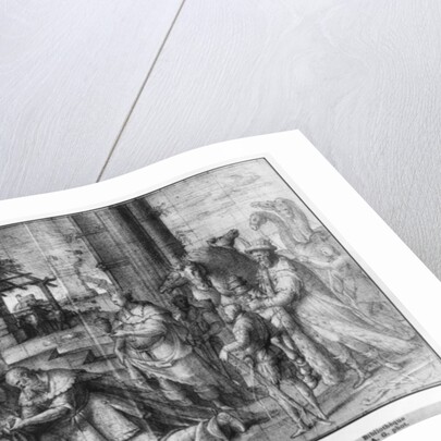 Life of Christ, Adoration of the Magi, preparatory study of tapestry cartoon for the Church Saint-Merri in Paris, c.1585-90 by Henri Lerambert