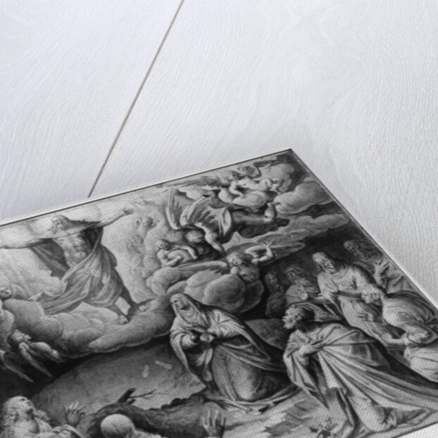 Life of Christ, Ascension, preparatory study of tapestry cartoon for the Church Saint-Merri in Paris, c.1585-90 by Henri Lerambert