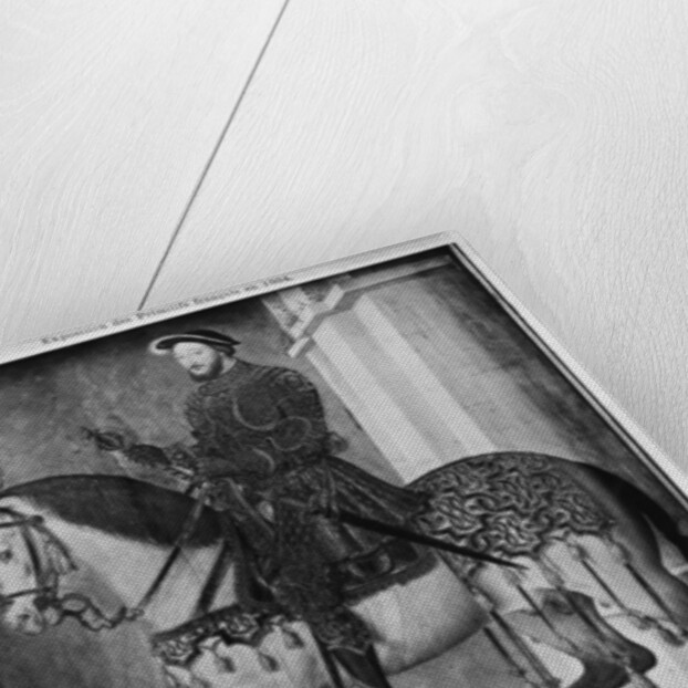 Equestrian portrait of King Francis I of France by Jean (school of) Clouet