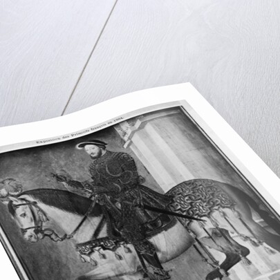 Equestrian portrait of King Francis I of France by Jean (school of) Clouet