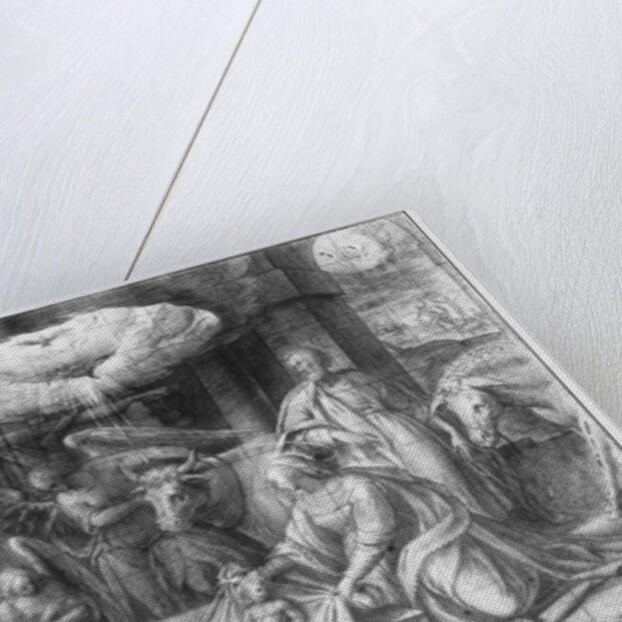 Life of Christ, Adoration of the shepherds, preparatory study of tapestry cartoon for the Church Saint-Merri in Paris, c.1585-90 by Henri Lerambert